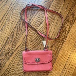 Coach Crossbody Wallet Pink